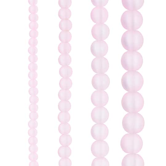 12 Pack: Matte Glass Round Beads by Bead Landing&#xAE;